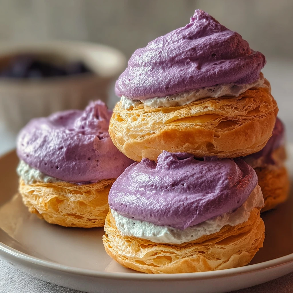 Delicious Ube Cream Puffs That Wow Your Taste
