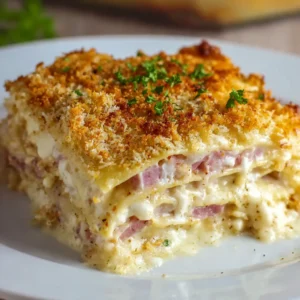Chicken Cordon Bleu Lasagna