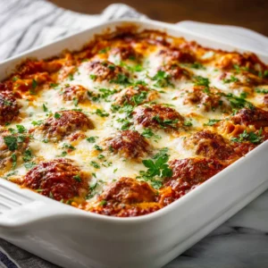 Easy Make-Ahead Chicken Parmesan Casserole Freezer Meal
