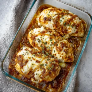 French Onion Chicken Bake