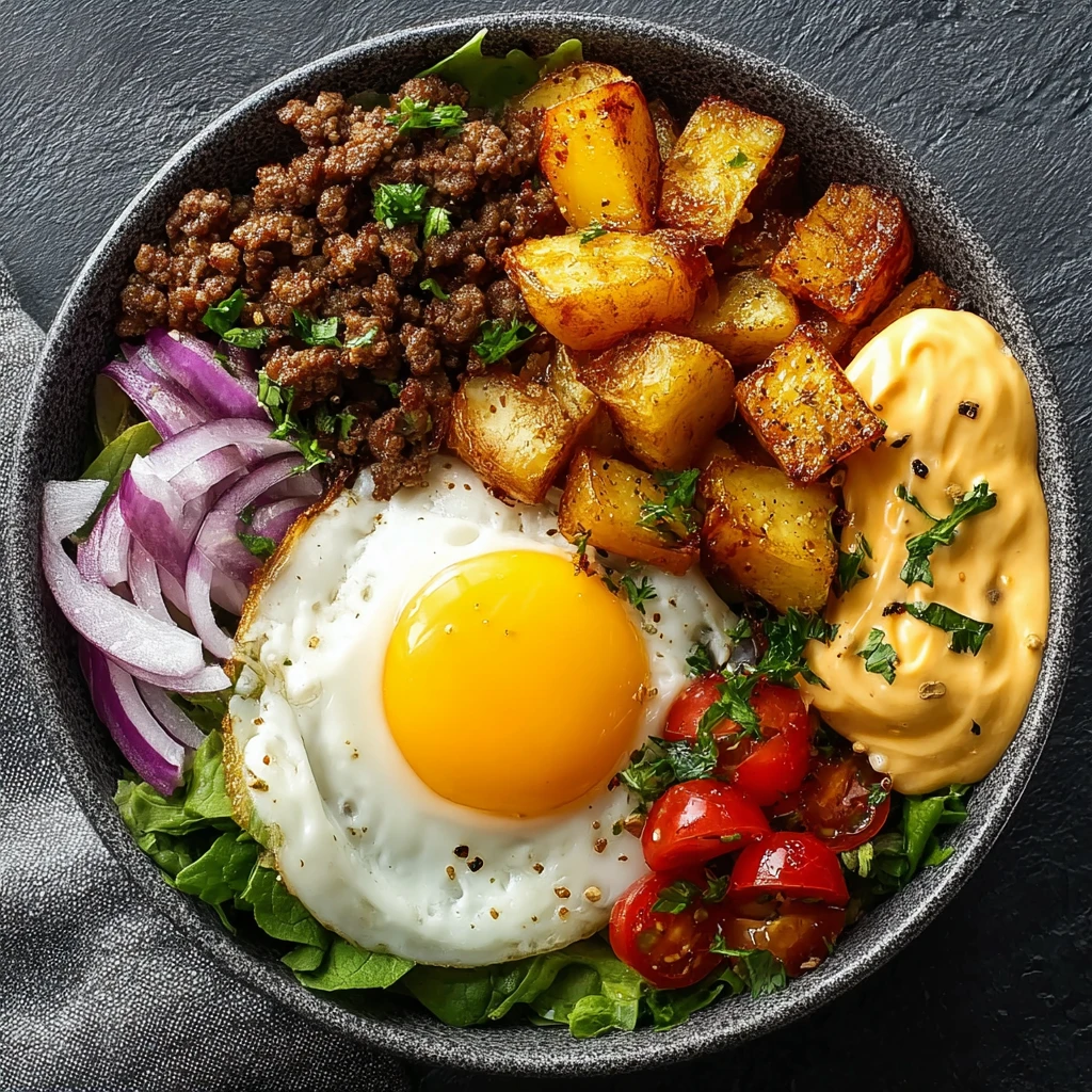 Highprotein Burger Bowl Recipe