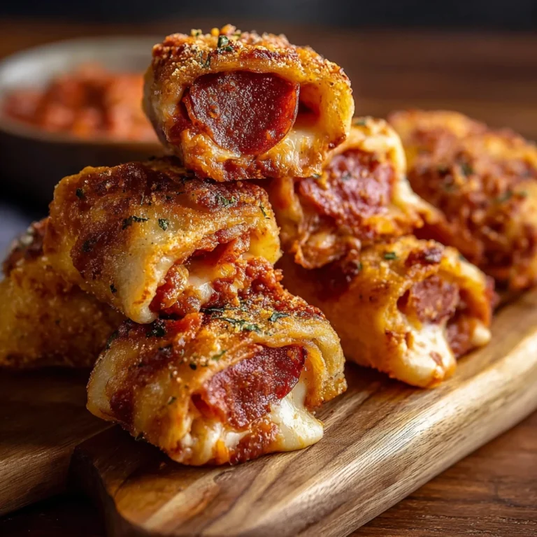 High Protein Pepperoni Pizza Rolls