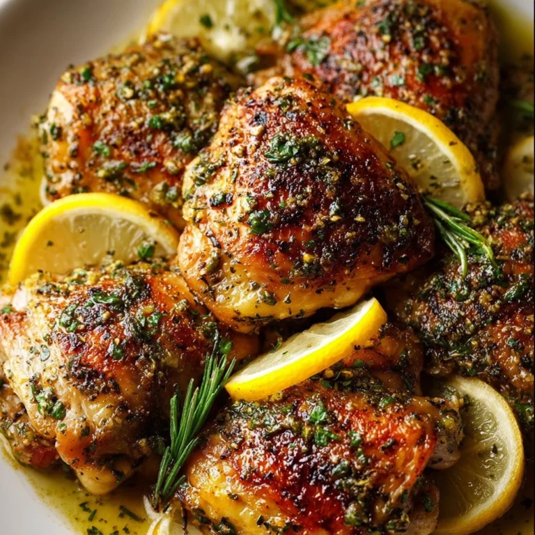 Lemon Garlic Butter Chicken Thighs