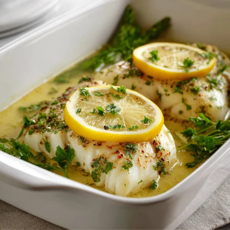 Lemon Garlic Cod