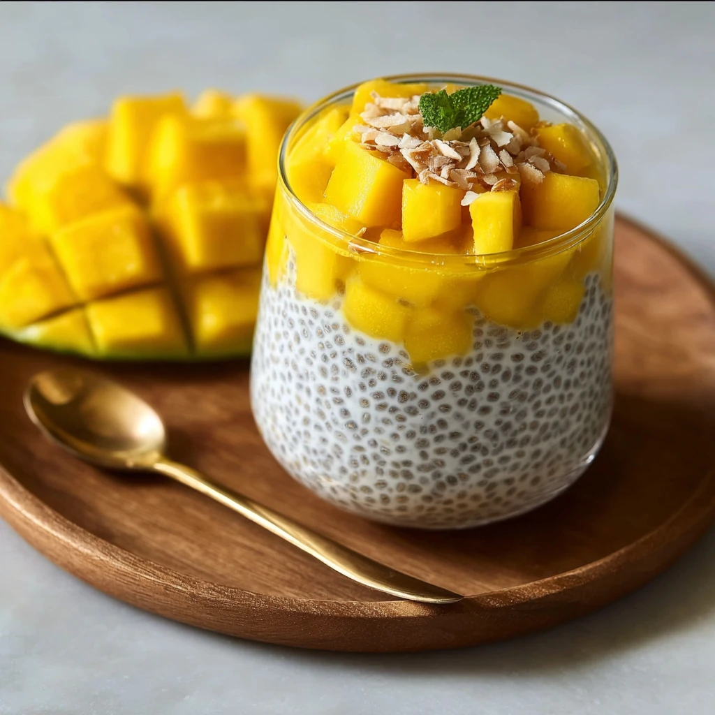 Mango Coconut Chia Pudding