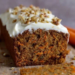 Moist Carrot Cake Loaf Recipe (Easy with Oil, Loaf Pan)