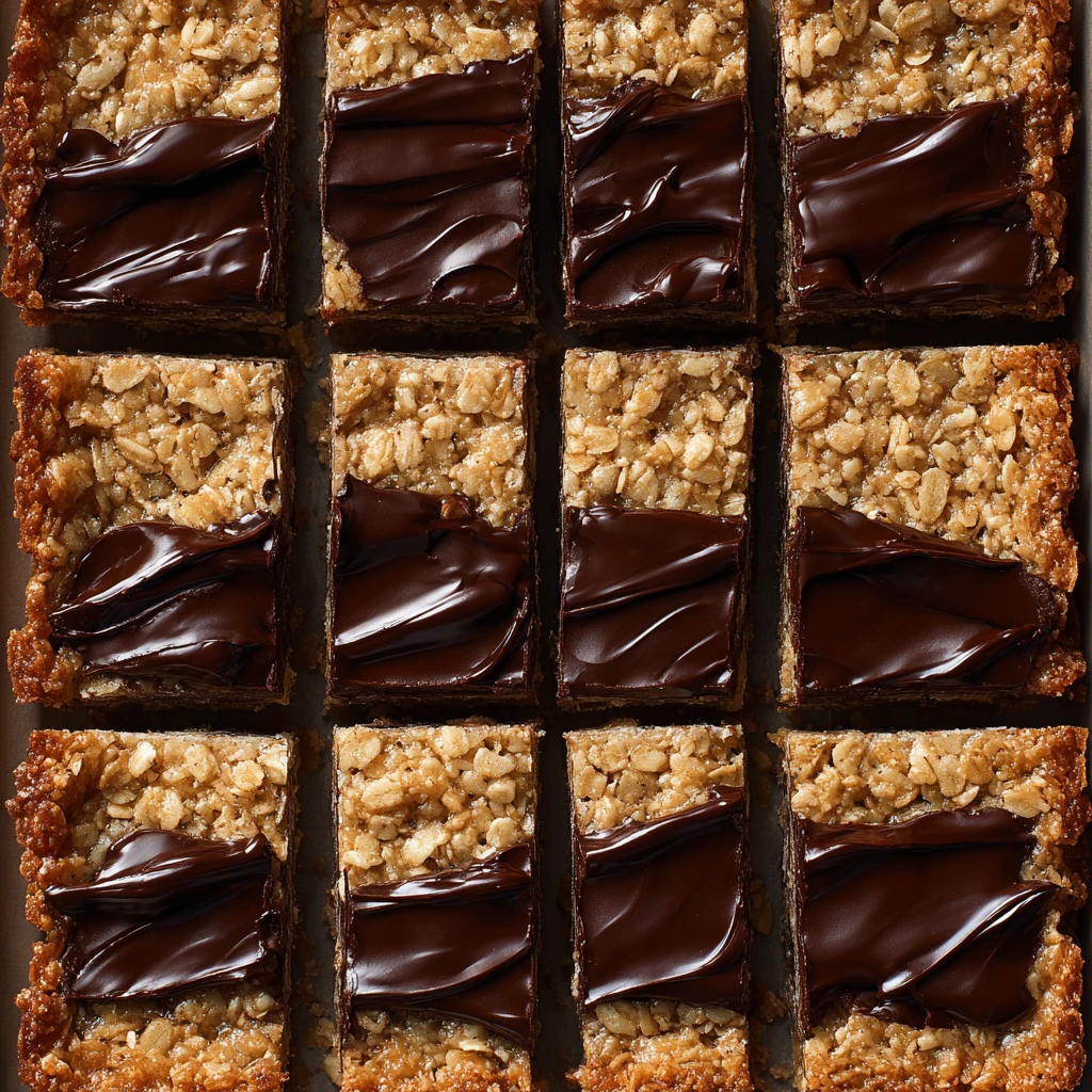 Oatmeal Fudge Cookie Bars
