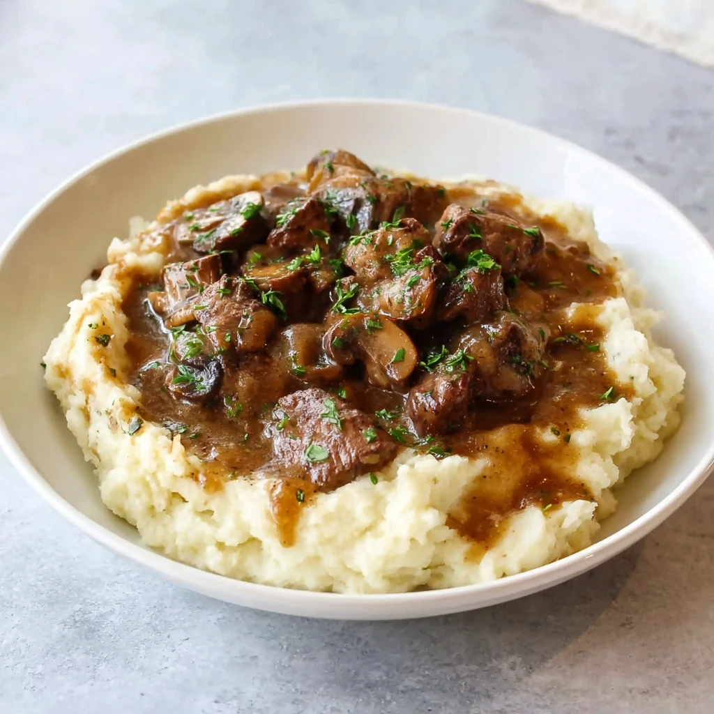 Slow Cooker Mushroom Beef Tips Recipe Easy Mushroom Beef Tips Slow Cooker Best Mushroom Beef Tips Crockpot Recipe Low-fat ...