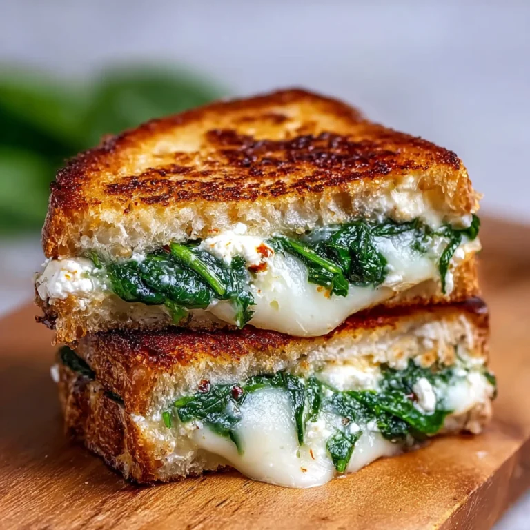 Spinach Feta Grilled Cheese