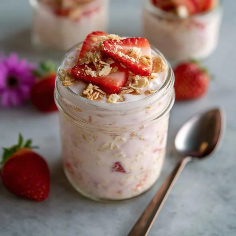 Strawberry Cheesecake Overnight Oats