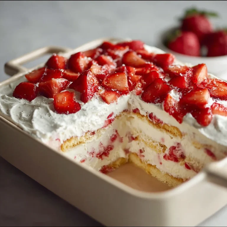 Strawberry Cream Cheese Icebox Cake