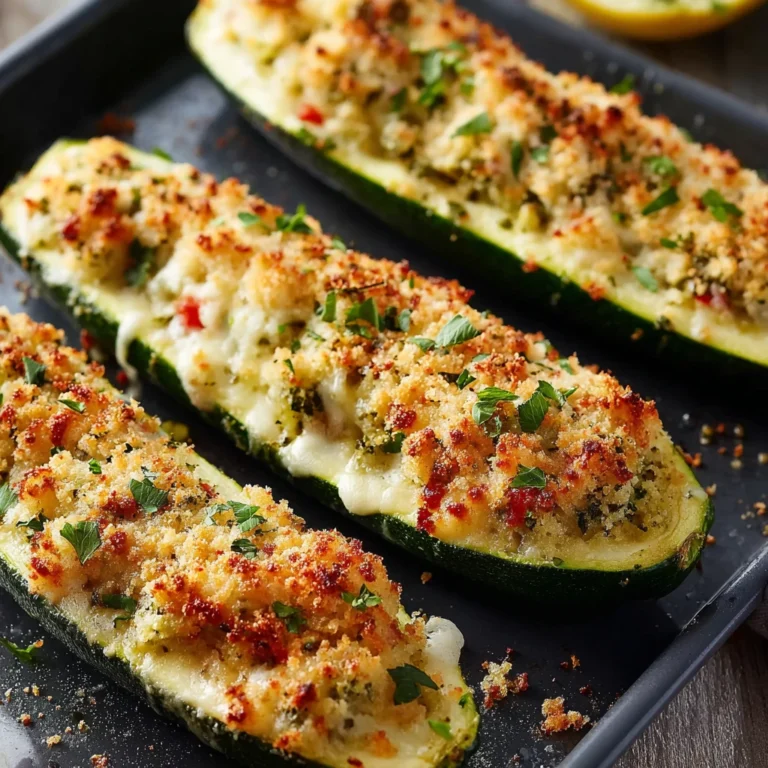 Zucchini Parmesan Boats