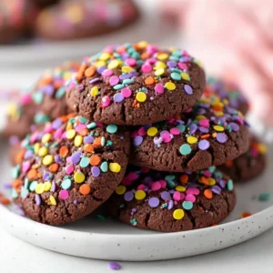 Chocolate Kiss Brownie Cookies