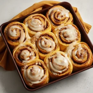 Cinnamon Rolls Stuffed with Pumpkin Cheesecake | Fall Dessert