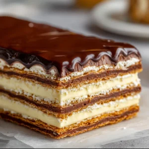 Creamy No-Bake Chocolate Éclair Cake