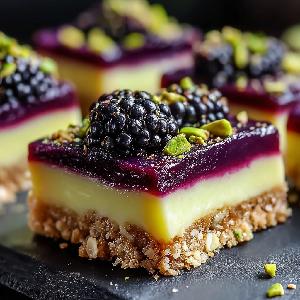 Create Stunning Blackberry Pistachio Dream Bars Everyone Enjoy