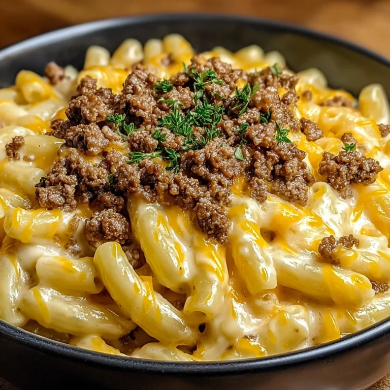 Discover Irresistible Loaded Cheeseburger Alfredo Pasta Recipe