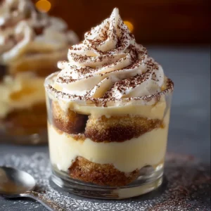 Easy Eggnog Tiramisu Cups (No-Bake Holiday Dessert)