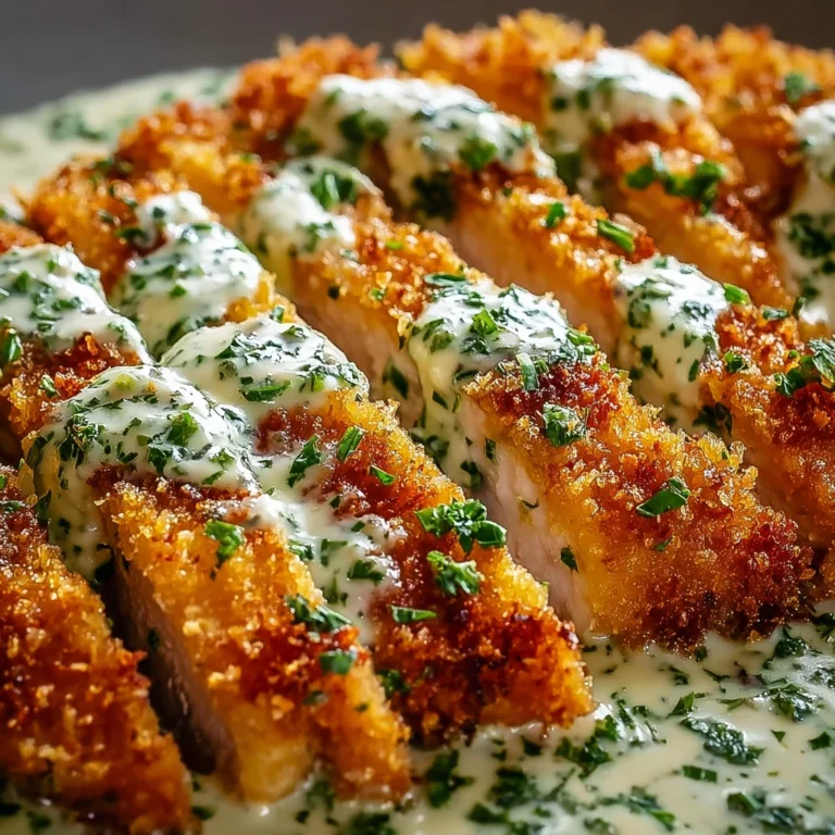 Experience Ultimate Crispy Parmesan Chicken Creamy Garlic Sauce