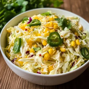 Experience the Zesty Flavor of Jalapeno Corn Coleslaw Today!