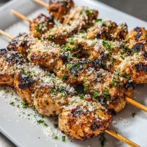 Grilled Ranch Garlic Parmesan Chicken Skewers You’ll Love