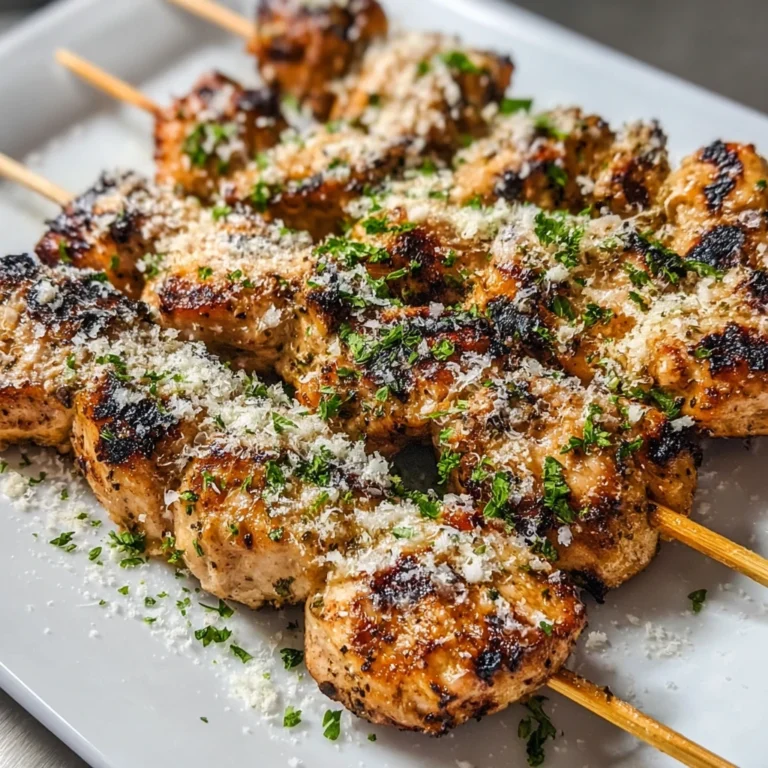 Grilled Ranch Garlic Parmesan Chicken Skewers Youll Love