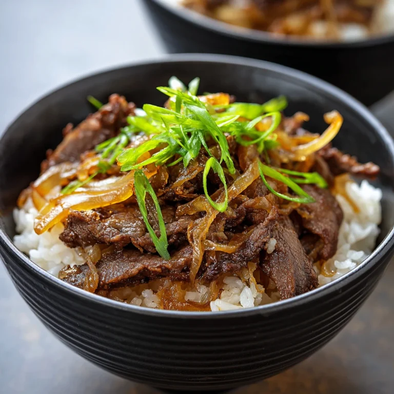 Gyudon Japanese Beef Rice Bowls