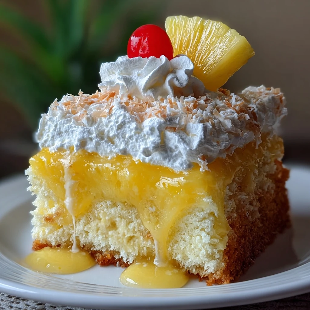 Hawaiian Pineapple Cake Delight