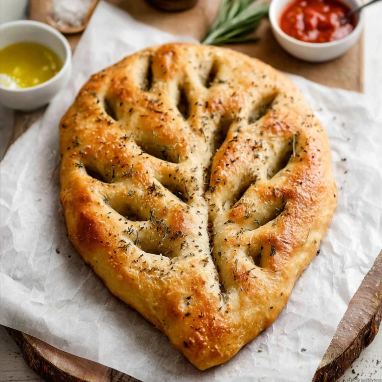 Homemade Fougasse Frenchstyle Flatbread