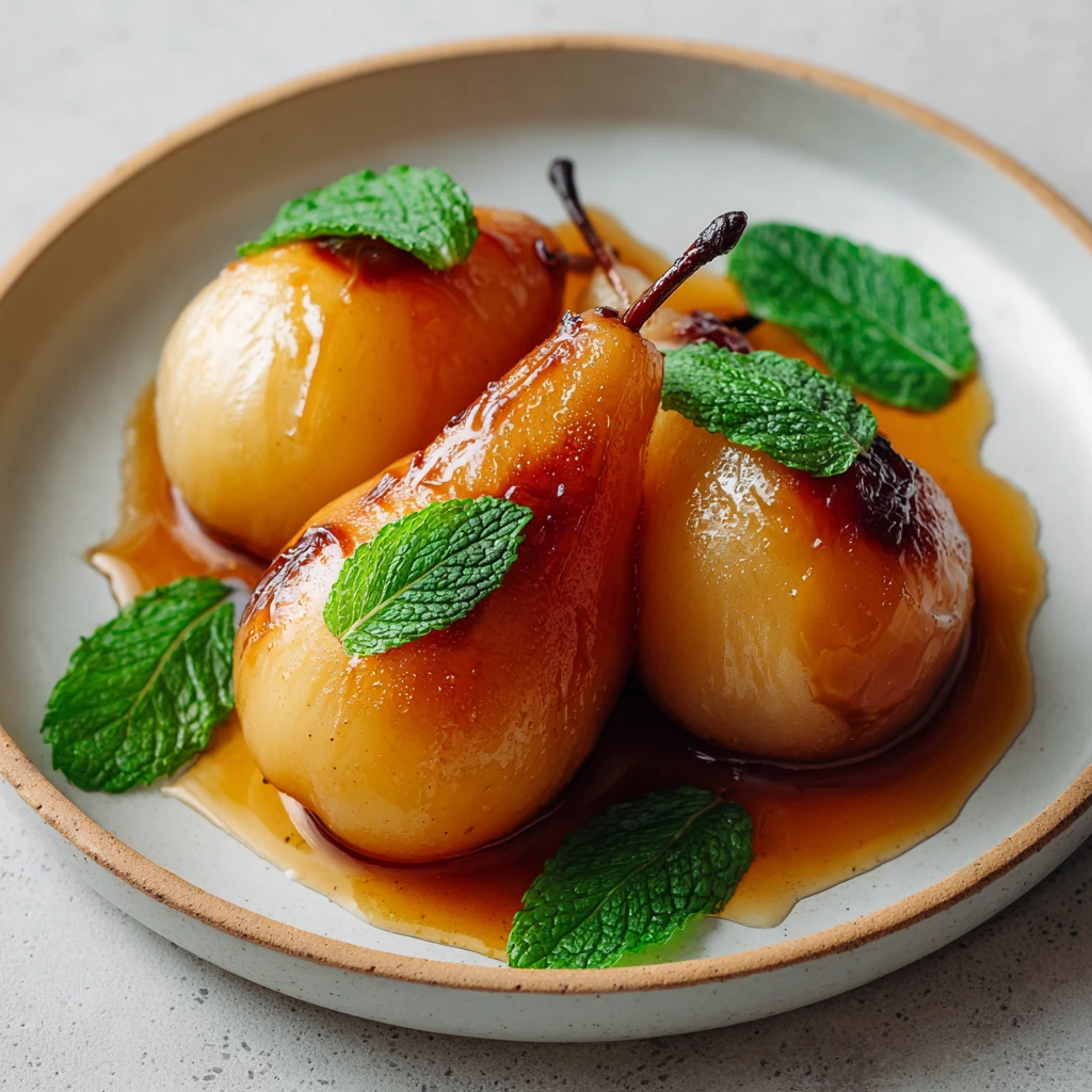 Honey Maple Caramelized Pears
