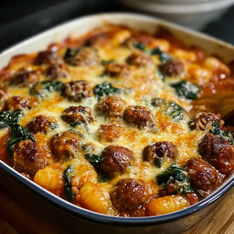 Indulge Creamy Italian Sausage Spinach Gnocchi Bake Tonight