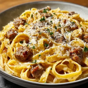 Creamy Italian Sausage Fettuccine (30-Minute Recipe)