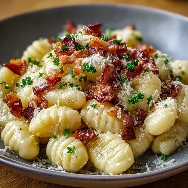 Indulge Gnocchi Carbonara Bacon Parmesan Tonight
