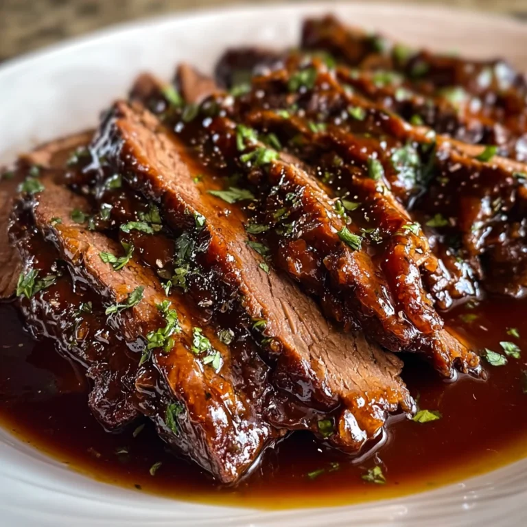 Indulge Slow Cooker Honey Garlic Beef Brisket Dinner