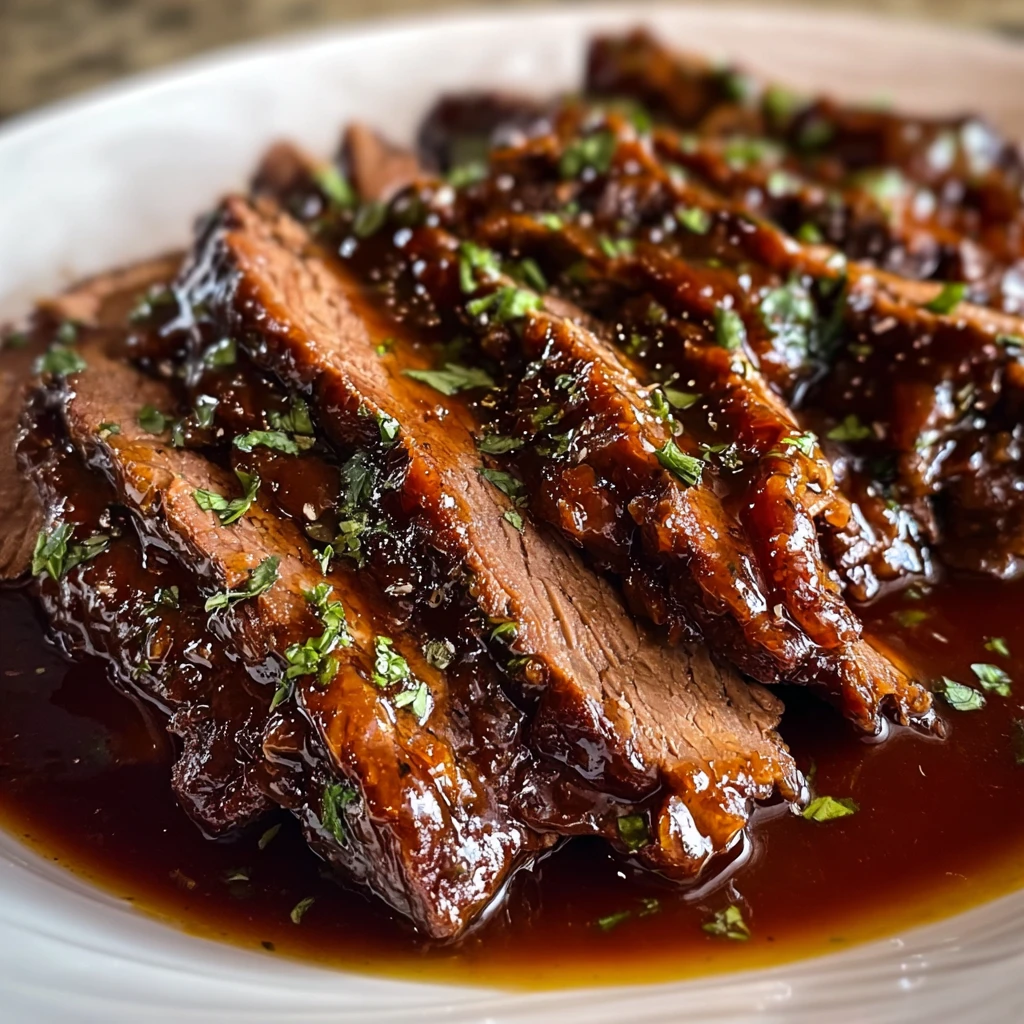 Indulge Slow Cooker Honey Garlic Beef Brisket Dinner