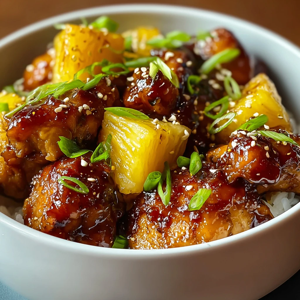 Indulge Sweet Sticky Pineapple Bourbon Chicken Tonight