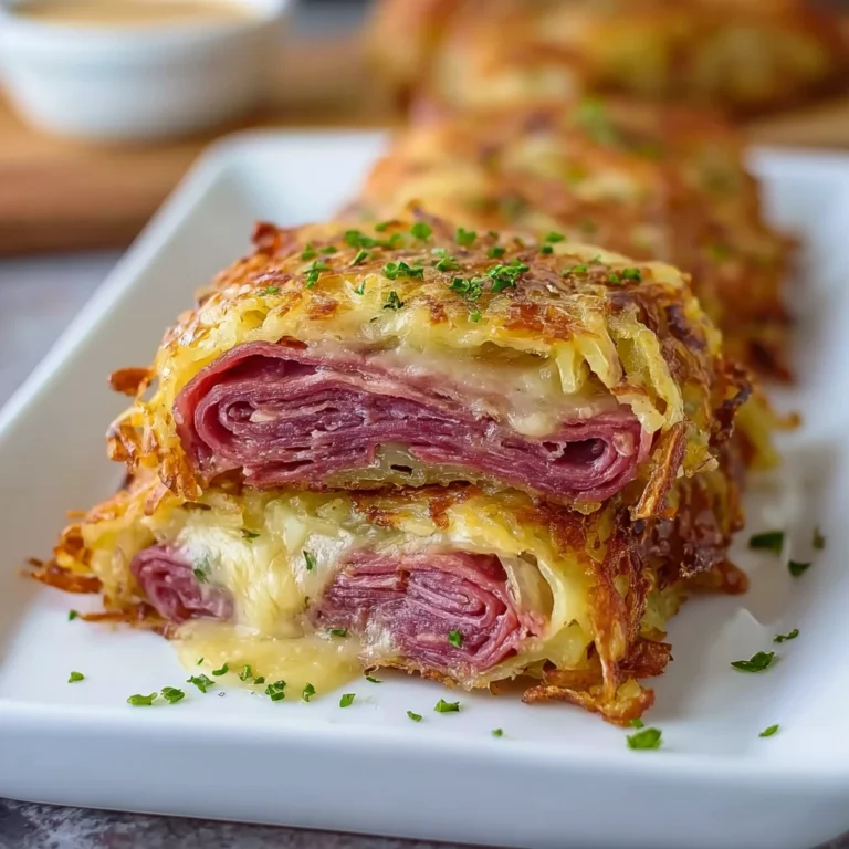 Keto Crispy Reuben Rollups