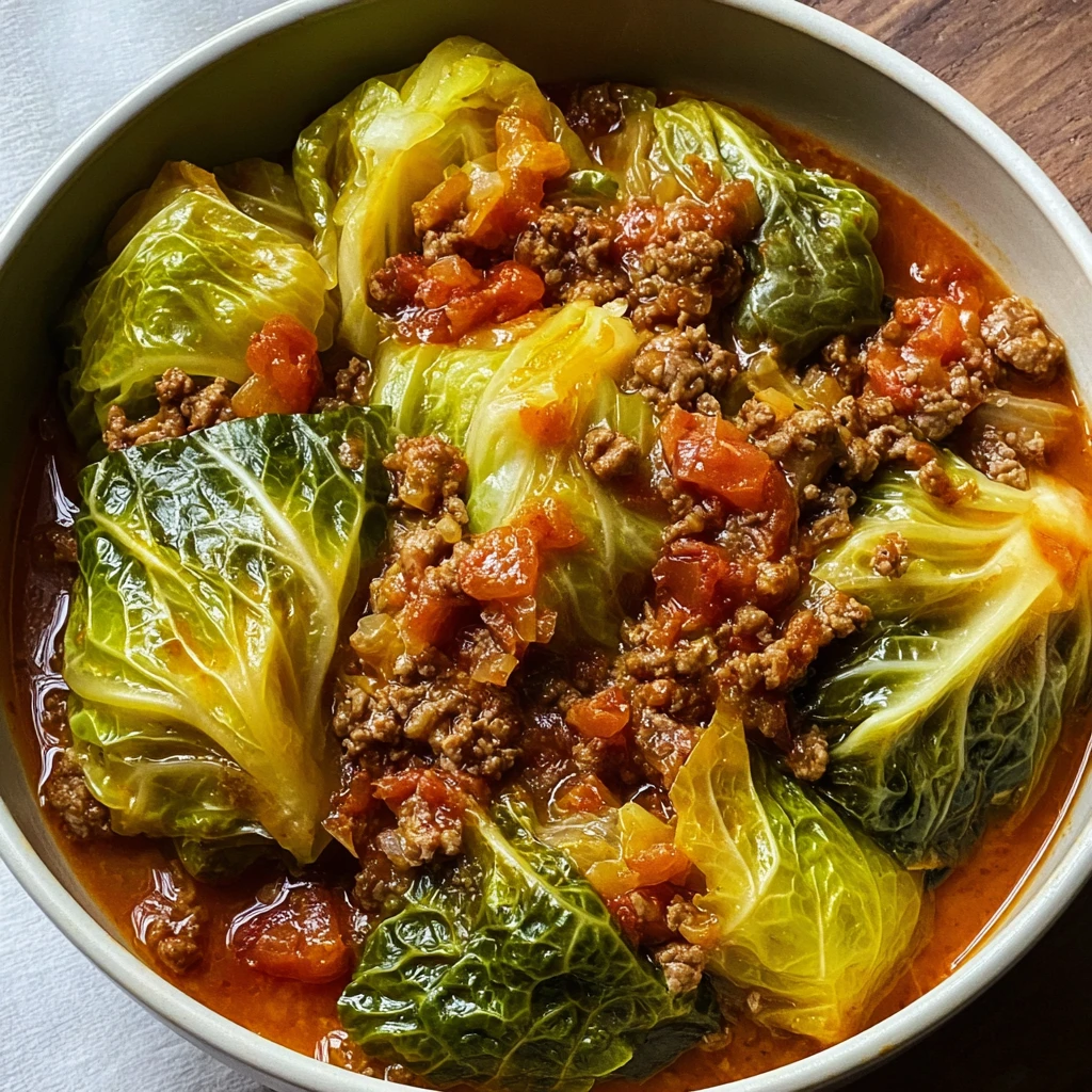 Make Slow Cooker Unstuffed Cabbage Rolls Cozy Dinner