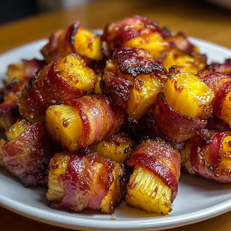 Make Sweet Spicy Bacon Wrapped Pineapple Bites Today