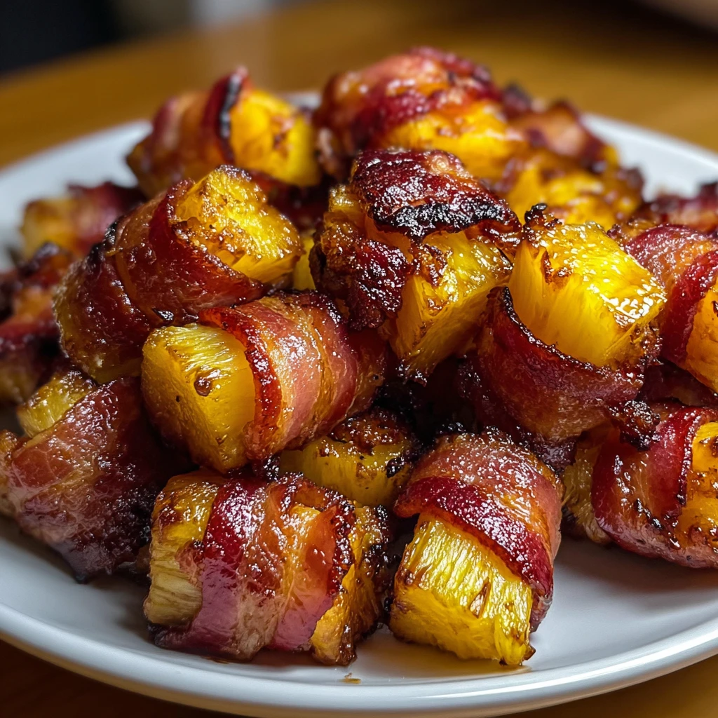 Make Sweet Spicy Bacon Wrapped Pineapple Bites Today