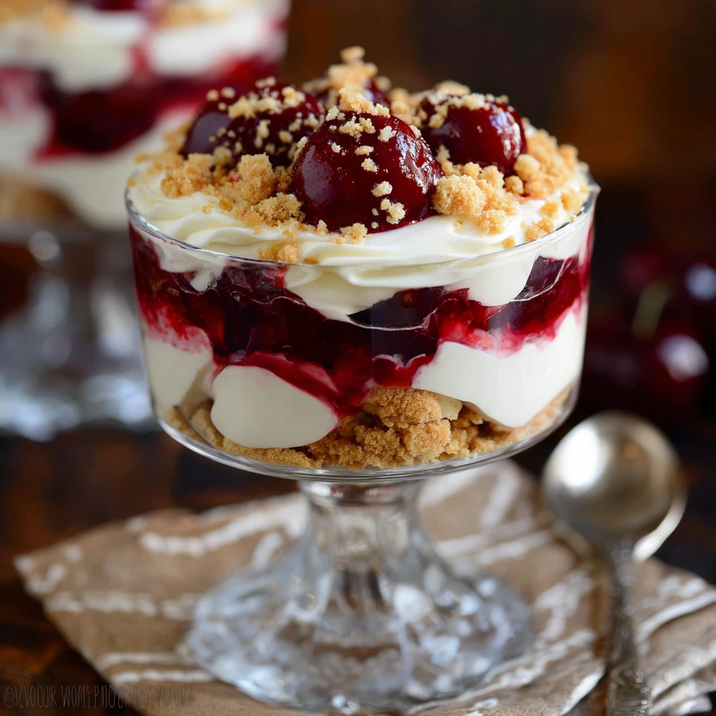 Bake Cherry Cheesecake Parfait