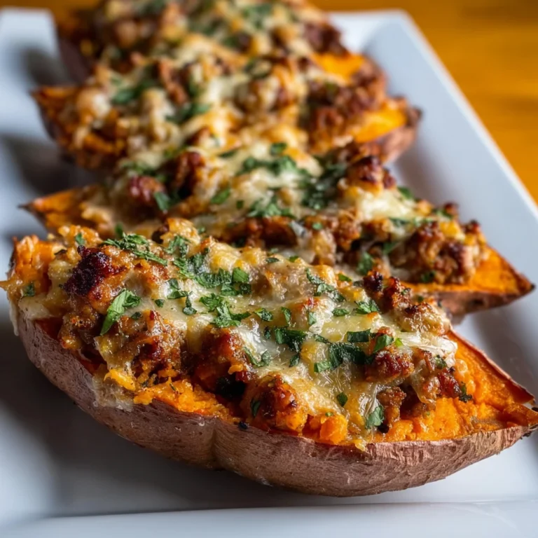 Protein Loaded Sweet Potato Boats