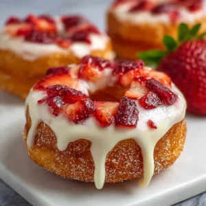 Strawberry Cheesecake Donuts
