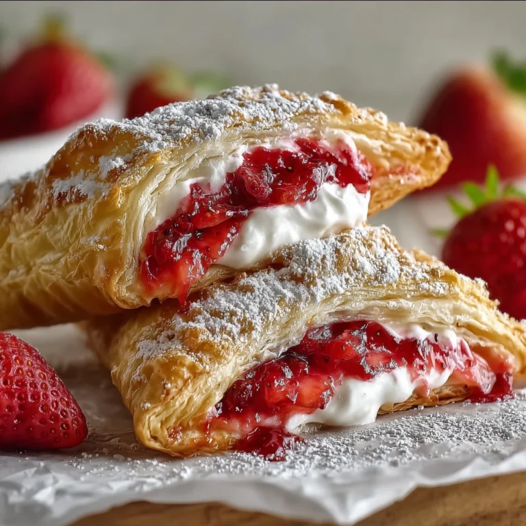 Strawberry Cheesecake Turnovers Amazing 7step Flaky Pastry Guide