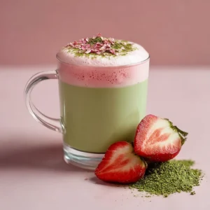 Strawberry Matcha Latte