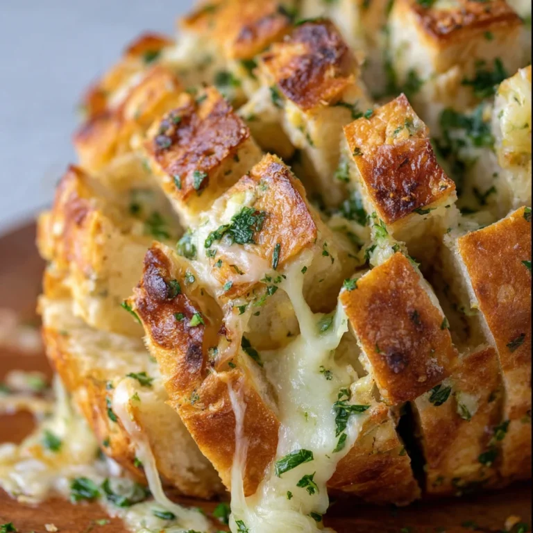 Cheesy Pullapart Garlic Bread Recipe