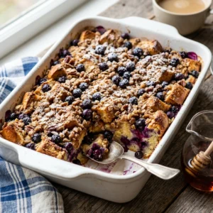 Blueberry French Toast Casserole