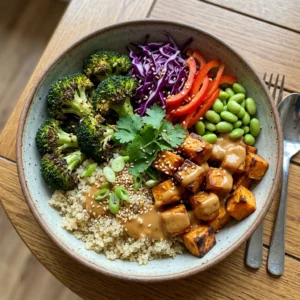 Create a Flavorful Thai Peanut Sweet Potato Buddha Bowl Today!