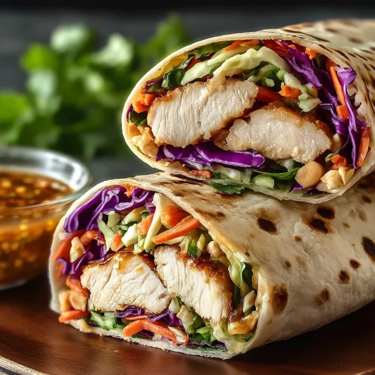 Easy Thai Chicken Wrap recipe with step-by-step instructions