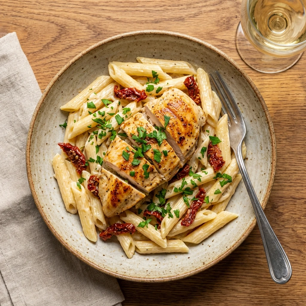 Easy Marry Me Chicken Pasta recipe with step-by-step instructions